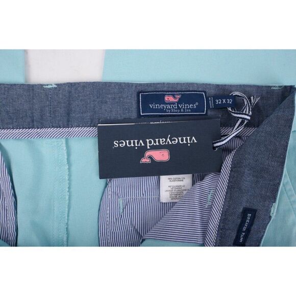 Vineyard Vines Mens Chino Breaker Pants Sz 32 x 32 Caicos Blue Solid NWT - Picture 7 of 7